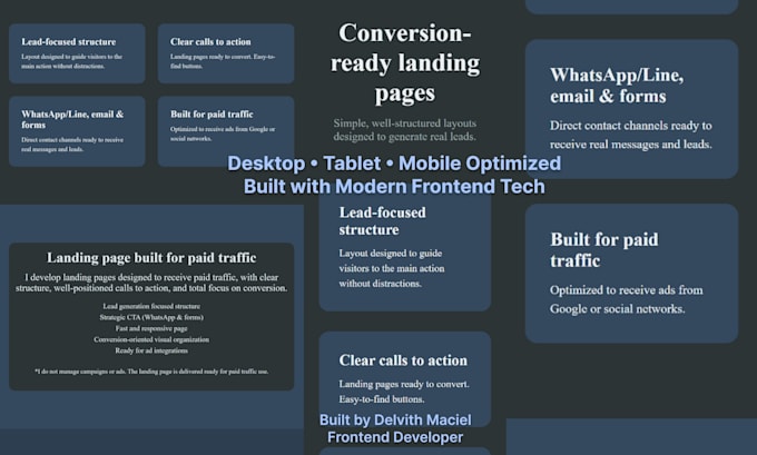 Build a responsive landing page with react by Deivith_maciel | Fiverr