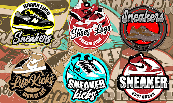 create a customized shoes logo, sneaker , for your store