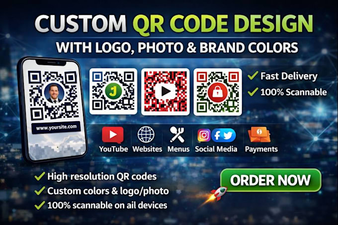 design and customizs qr code in 2hours
