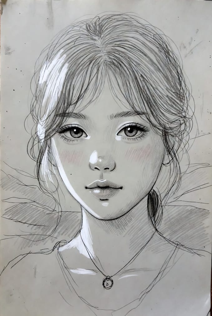 make a creative pencil or digital sketch