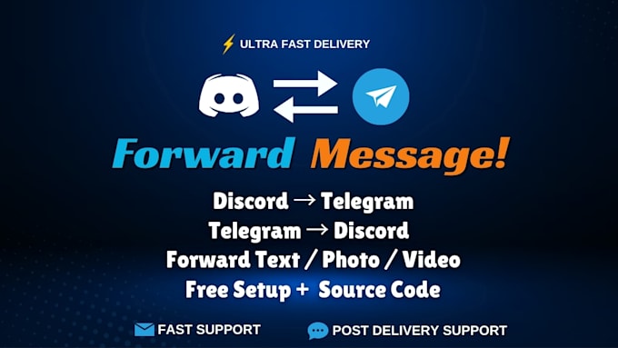build custom discord to telegram forwarder bot