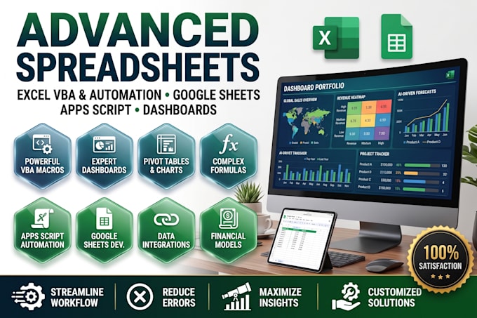 build and fix excel sheets formulas, macros, and vba automation