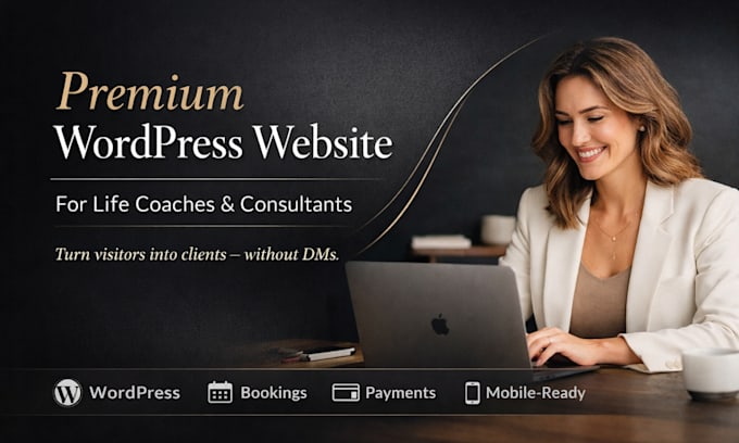 build premium life coaching, consulting and trainer website