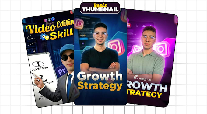 design viral instagram reels cover thumbnails