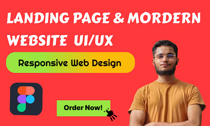 design custom landing pages and mordern website UI UX