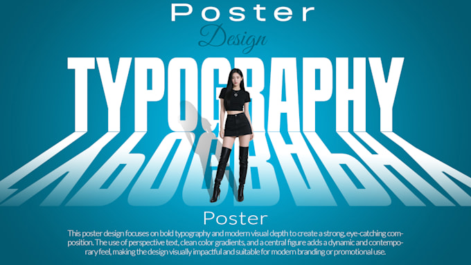 create a minimalist modern poster with sleek typography