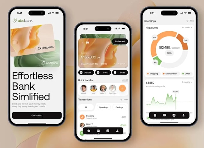 develop fintech app, payment app, crypto app, wallet app, loan app, bank app