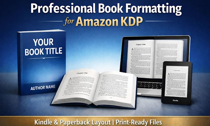 Book formatting for amazon kdp paperback formatting book layout design ...