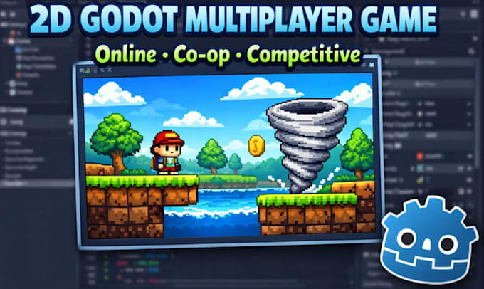 Criar um jogo multiplayer 2d em godot para você no motor godot