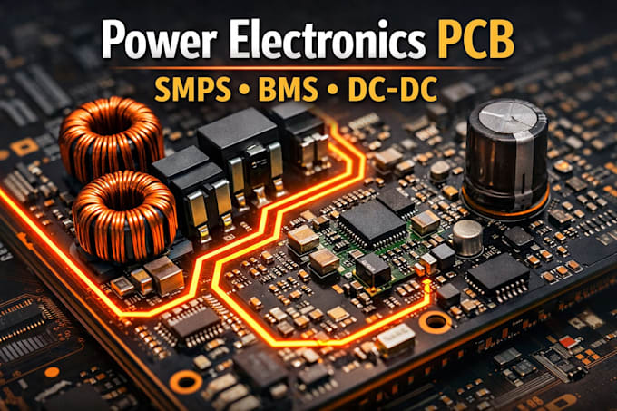 design power electronics pcb for smps, bms, and battery management systems