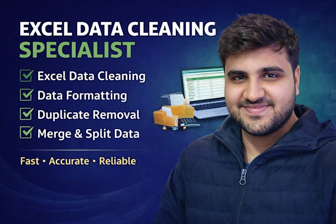 do excel data cleaning, formatting, and data cleanup
