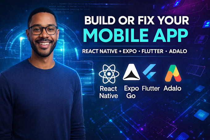 build your mobile app, react native, expo, flutter, adalo, onspace ai, lovable