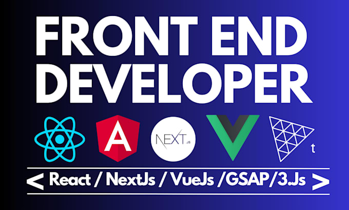 do website development using nextjs react vuejs gsap 3js as a frontend developer
