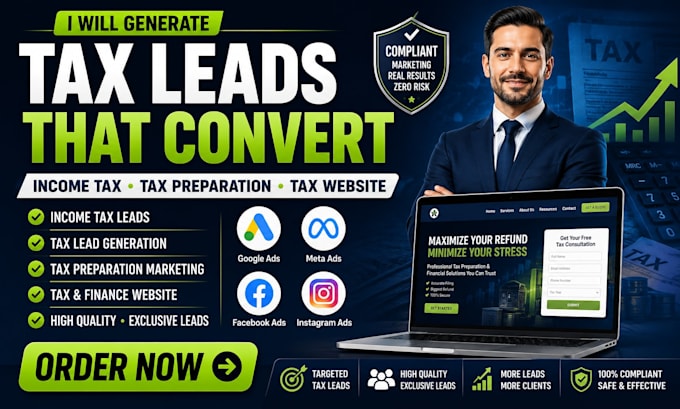 income tax leads tax website tax lead income tax tax preparation finance website