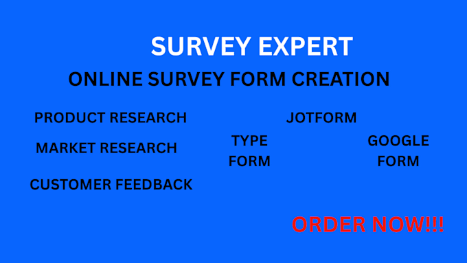 design professional online survey form using typeform, jotform or google forms