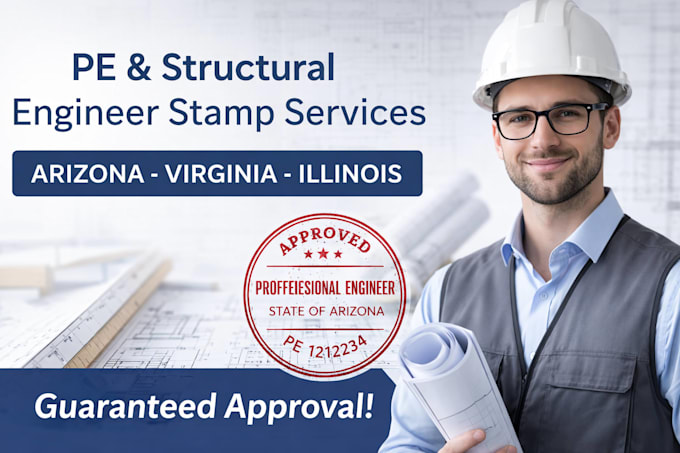 Licensed structural engineer in arizona stamp virginia stamp illinois ...