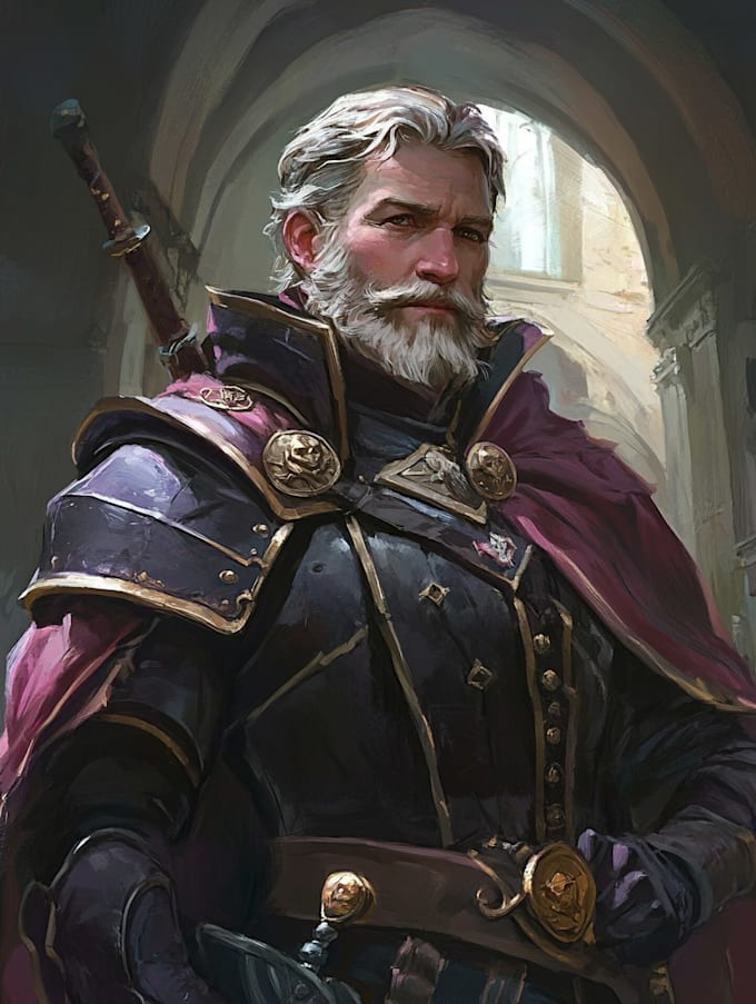 create fantasy dnd character or dnd character design