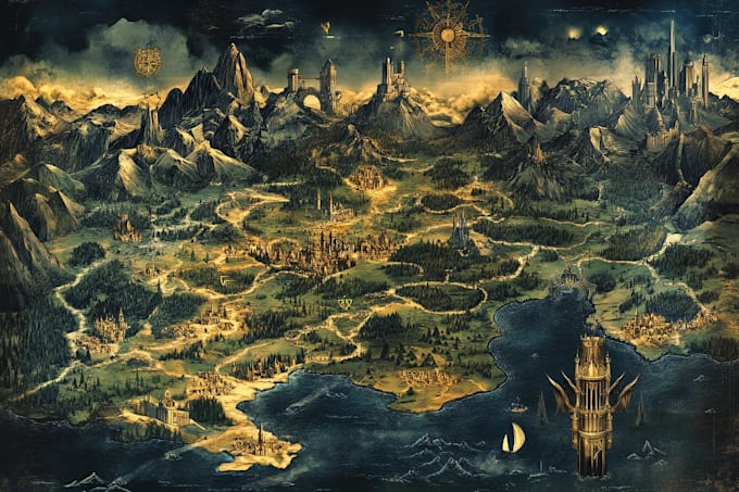 create your fantasy map, worldmap, battlemap for dnd etc
