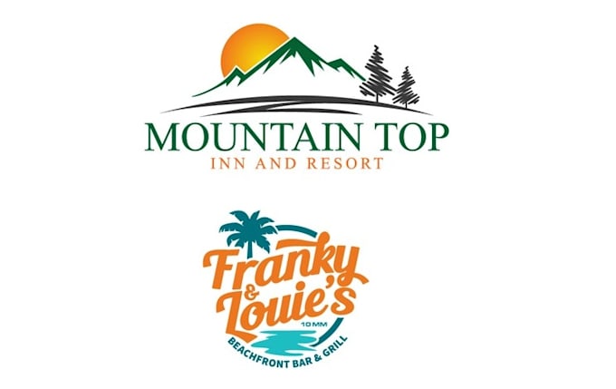 design tour travel resort adventure logo