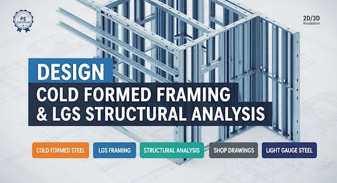 design cold formed steel framing and lgs structural analysis