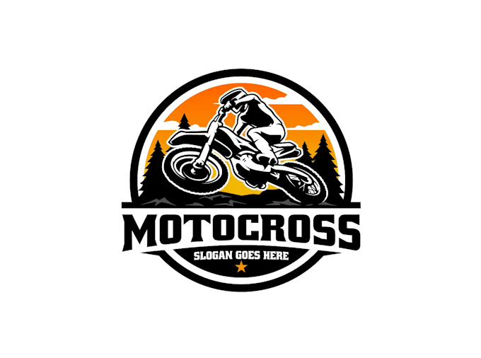 create exclusive and marvelous dirt bike logo design