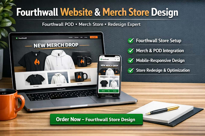 design fourthwall website store fourthwall merch pod fourth wall redesign