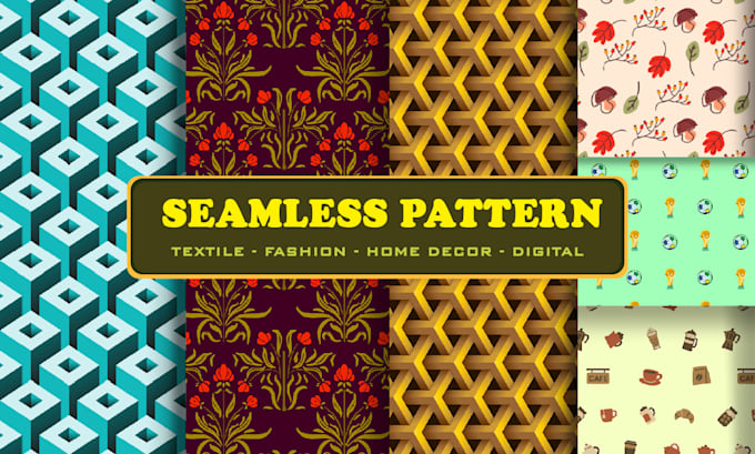 do seamless pattern designs for textile, fashion, home decor