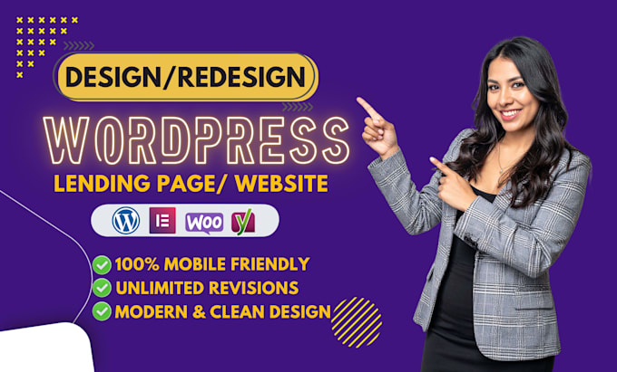 build wordpress website design redesign, website development