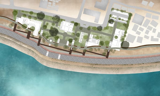 colour and render your master plan, site plan professionally