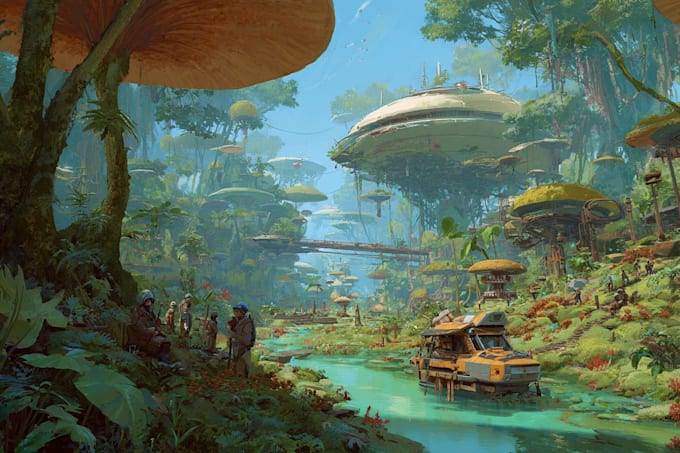 draw illustration or concept art