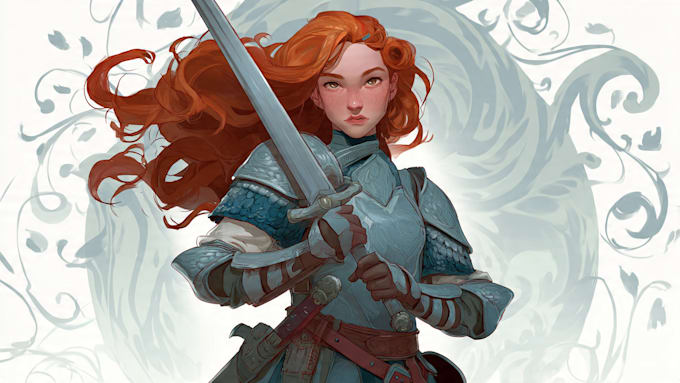 draw fantasy female, dnd illustration