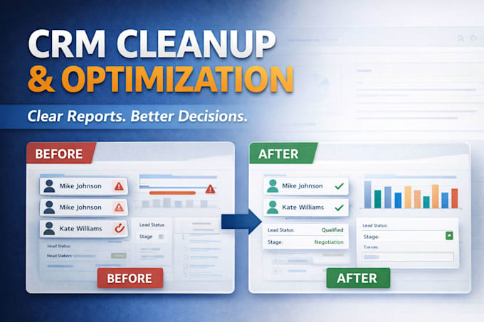 clean your CRM and fix your reporting