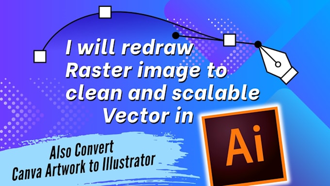 redraw raster image to vector