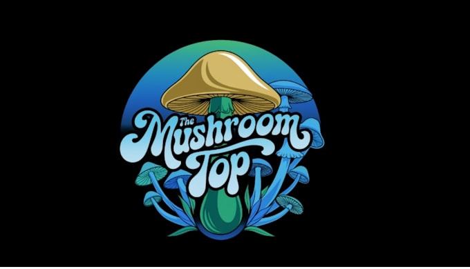 create a modern and artistic mushroom logo