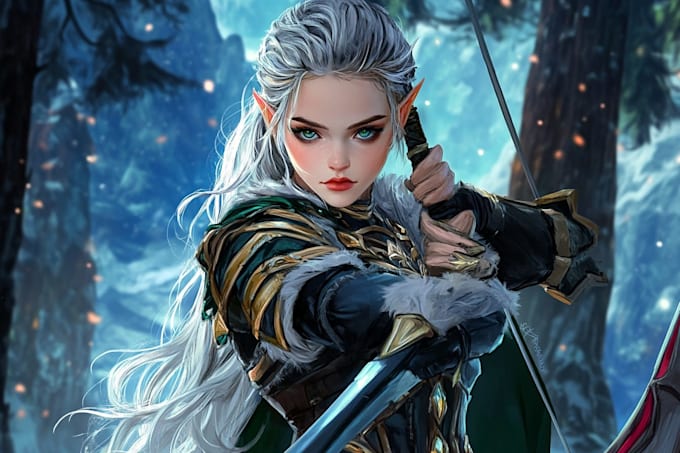 design a dnd character art and dnd character art