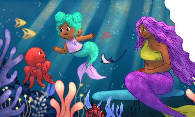 illustrate whimsical painterly childrens storybooks