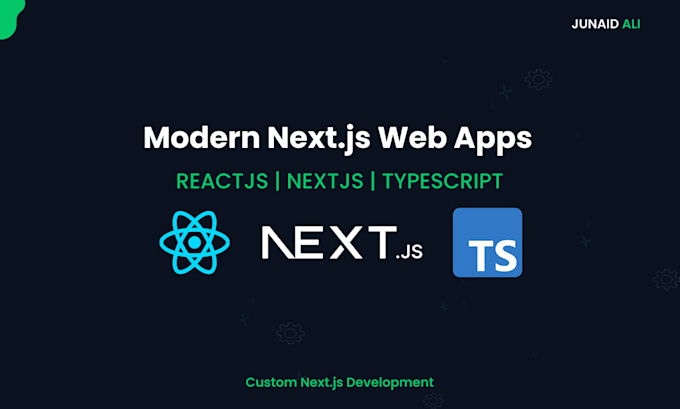 build a modern nextjs web app with react and typescript