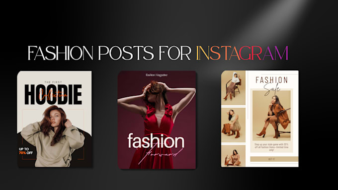 design professional posts for your clothing brand
