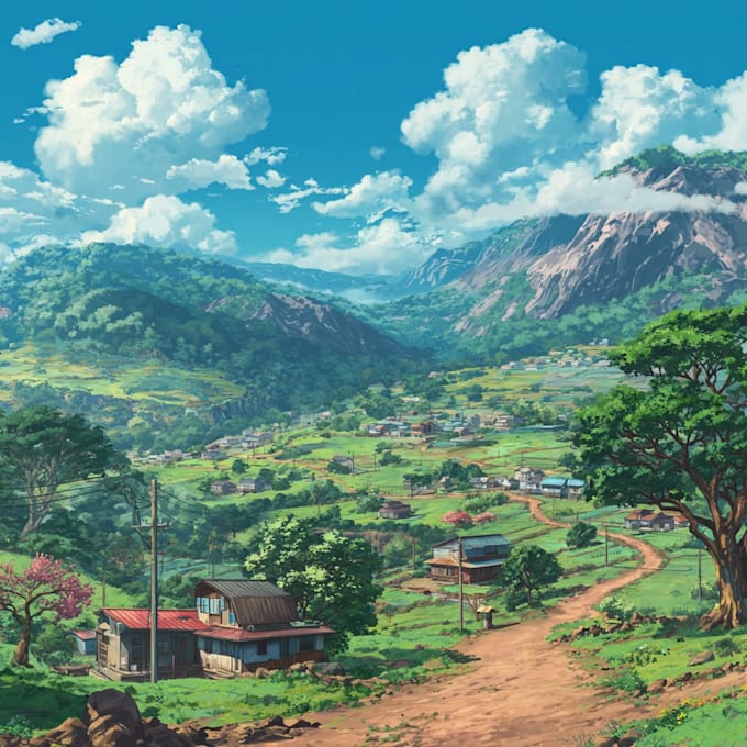 professional background painting for games