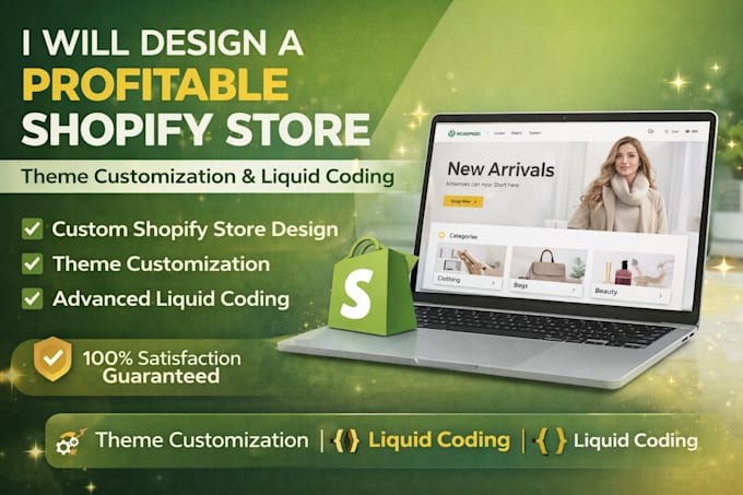 Design profitable shopify store theme customization and liquid coding ...