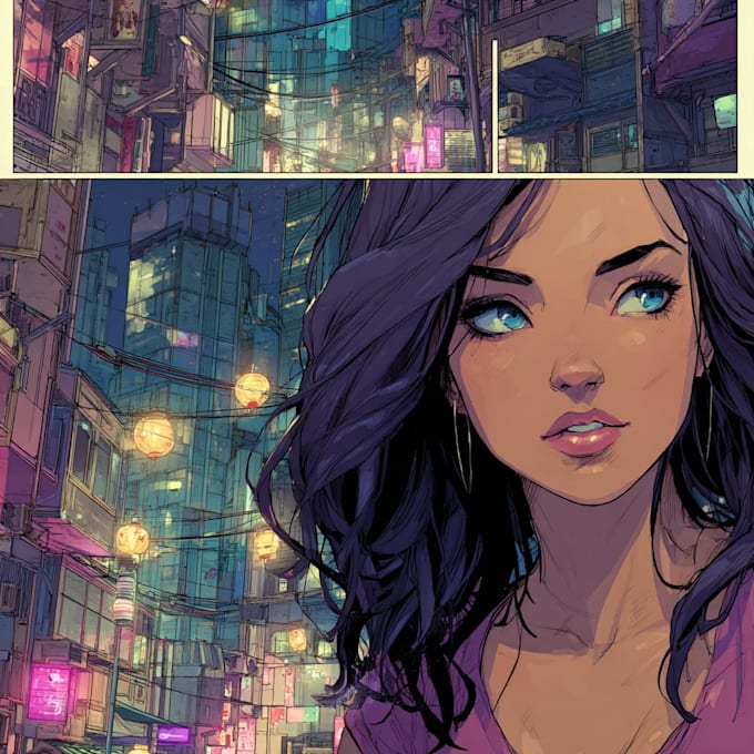 draw comic book and anime illustrations and covers