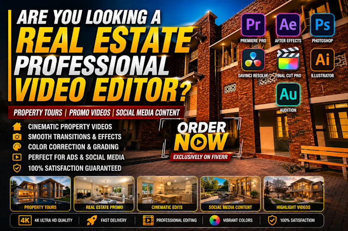 do professional real estate video editing