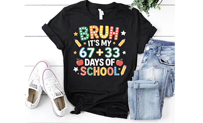 create typography and retro graphic tshirt designs