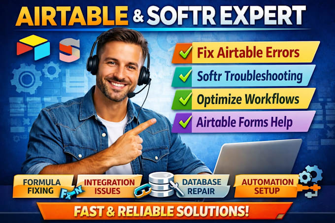 do airtable expert, airtable fixing, airtable error, softr fixing,airtable form