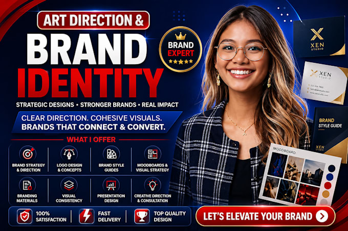 do art direction and visual branding for your brand art direction graphic design