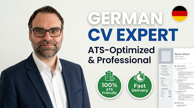 write rewrite and redesign your german ats resume and cover letter