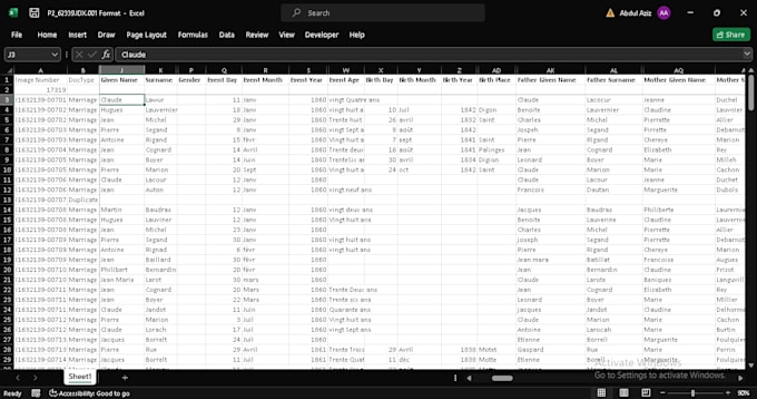 do data entry in ms excel,word,PPT and data separation