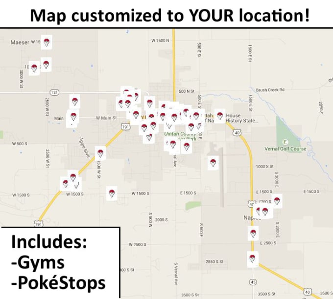 Create A Custom Pokemon Go Map Based On Your Unique Location By Omgitsmogo