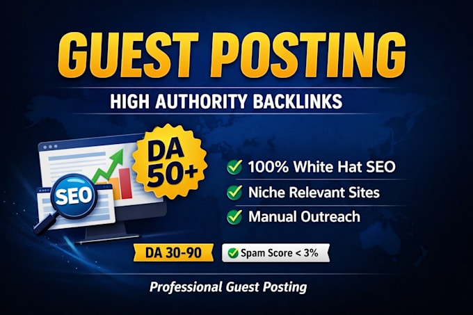 provide high authority guest posting backlinks