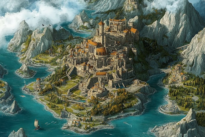 create a jaw dropping fantasy, board game, or dnd map
